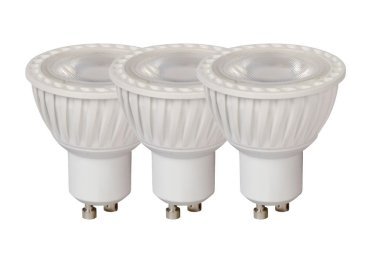 Lucide LED-Strahler (3er-Set) - Ø 5 x 5,3 cm - GU10 - 5W dimmbar - 3000K - weiß