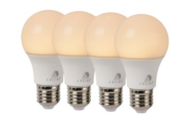 Lucide LED-Lampe (4er Set) - Ø 6 x 10,8 cm - E27 - 7W nicht dimmbar - 2700K - alabaster