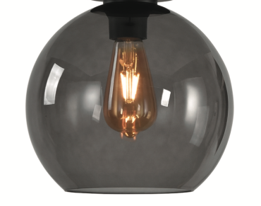 Artdelight Marino - Lampenschirm aus Glas - Ø 25 cm - geräuchert