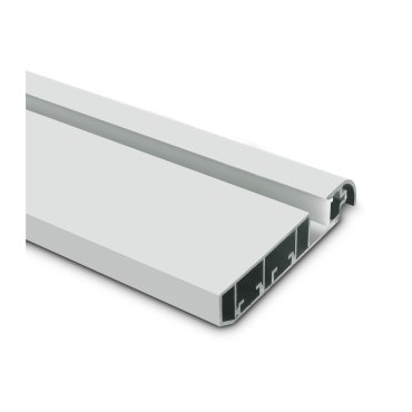 ONE Light - Aluminium-Sockelleistenprofil - 1,6 x 8 cm - 200 cm Länge - weiß