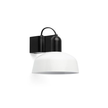 Faro Tatawin - Wandleuchte - Ø 18,4 x 15,5 cm - schwarz satiniert und weiß glänzend