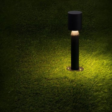 Nova Luce Brot - Gartenleuchte - Ø 9 x 29,5 cm - 6W LED inkl. - IP65 - Sand schwarz
