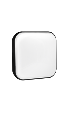 Century Italia Simply - Wand-/Deckenleuchte - 15 x 6,2 x 15 cm - 16W LED inkl. - IP65 - schwarz