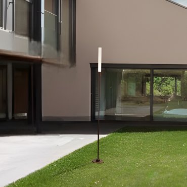 Nova Luce Slot - Gartenpfosten - Ø 2,5 x 100 cm - 4W LED inkl. - IP65 - corten