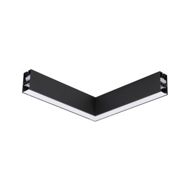 Nova Luce Dido - lineares Lichtprofil - 34,5 x 3,8 x 7 cm - 20W LED inkl. - schwarz - warmweiße Lichtfarbe