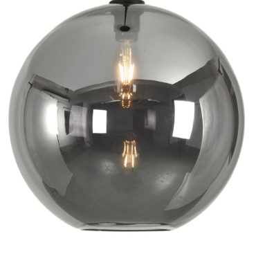 Artdelight Marino - Lampenschirm aus Glas - Ø 40 cm - titan