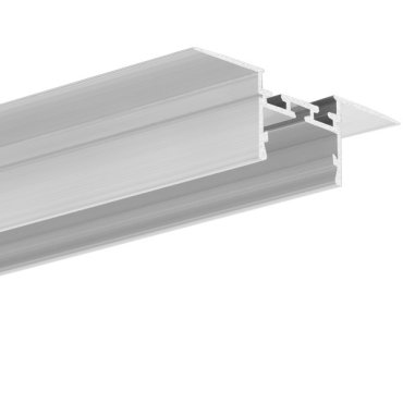 KLUS Giza-ll-t - LED-Einbauprofil für 16mm Gipskarton - 2,6 cm Fensterbreite - Aluminium