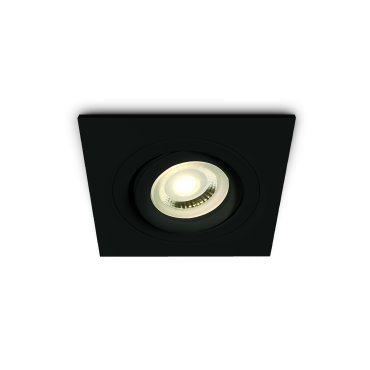 ONE Light Dual Ring Range - Einbaustrahler - 94 x 94 mm, Ø 80 mm Einbaumaß - schwarz