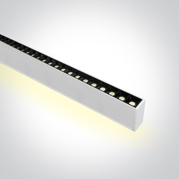 ONE Light LED Linear Profiles - Hängeleuchte - 130 x 7 x 3,5 cm - einstellbare Helligkeit 20W/30W/40W+ 16W/20W/25W LED inkl. - einstellbare Lichtfarbe - weiß
