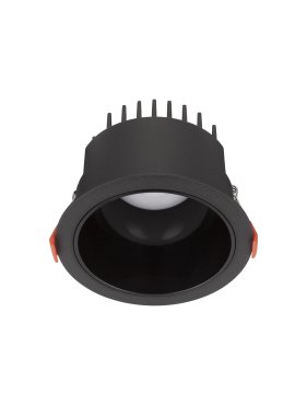Nova Luce Luela - Einbaustrahler - Ø 11,5 cm - Einbaugröße Ø 10,5cm - inkl. 20W LED - schwarz