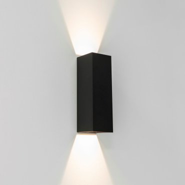 Artdelight Vegas - Wandleuchte - 8 x 8 x 25 cm - 2 x 4W dimmbare LED inkl. - IP65 - schwarz
