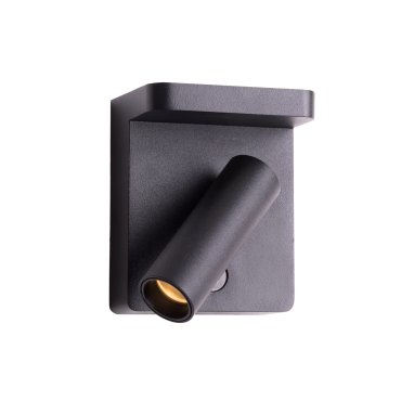 Maxlight Lofer - Wandleuchte mit Schalter - 9 x 7 x 11 cm - 7W LED inkl. - schwarz