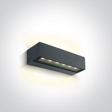 ONE Light Linear Outdoor Series Double Sided - Wandleuchte - 22,2 x 7 x 5 cm - 2 x 6W LED inkl. - IP65 - anthrazit
