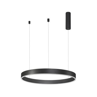 Nova Luce Motif - Pendelleuchte - Ø 60 x 120 cm - 40W dimmbare LED inkl. - Sand schwarz