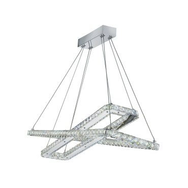Searchlight Clover - Pendelleuchte - 80 x 26 x 120 cm - 50W LED inkl - Chrom