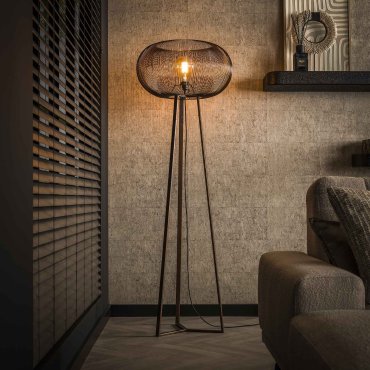 Vico 3 Leg Copper Twist - Stehleuchte - 170 cm - Kupfer