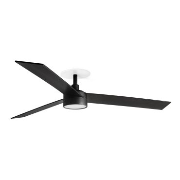 Faro Rudder L - Deckenventilator mit Licht und Einbaufassung - Ø 132 cm - matt schwarz