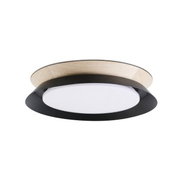 Faro Tender - Deckenleuchte - Ø 45 x 8,2 cm - 24W LED inkl. - schwarz und braun