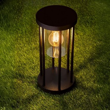 Nova Luce Elysium - Gartenpfosten - Ø 16 x 35 cm - IP65 - dunkel anthrazit