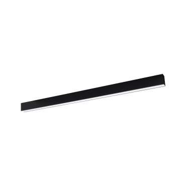 Nova Luce Gent - lineares Lichtprofil - 120 x 3,8 x 7 cm - 40W LED inkl. - schwarz - weiße Lichtfarbe