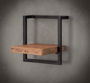 Vico Edge - Wandregal - 30 x 25 x 30 cm - Akazienholz