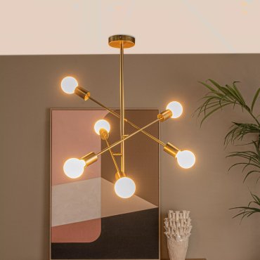 Lucide Lester - Deckenleuchte - 59 x 59 x 83 cm - gold