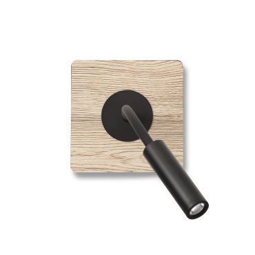 Faro Mood - Wandleuchte - 13 x 26 x 13 cm - 2W LED inkl. - schwarz und braun