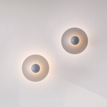 Nova Luce Edem - wandleuchte - Ø 25 x 11 cm - 9W LED inkl. - Bläulich Grau