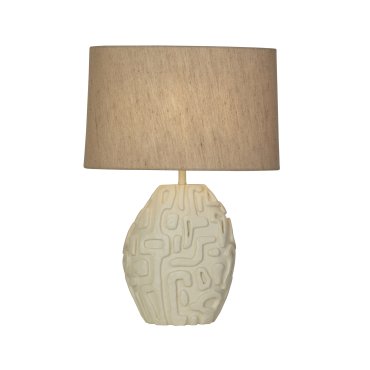 Searchlight Adelaide - Tischleuchte - Ø 42 x 60 cm - creme