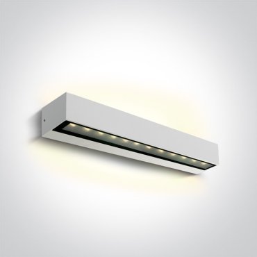 ONE Light Linear Outdoor Series Double Sided - Wandleuchte - 38 x 7,6 x 6,6 cm - 2 x 10W LED inkl. - IP65 - weiß