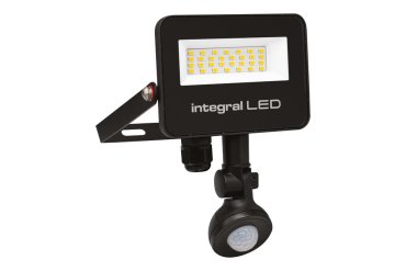 Integral LED Super Slim 2 – strahler mit bewegungsmelder – 12,9 x 3,9 x 17,2 cm – 20W LED inkl. – IP67 – schwarz