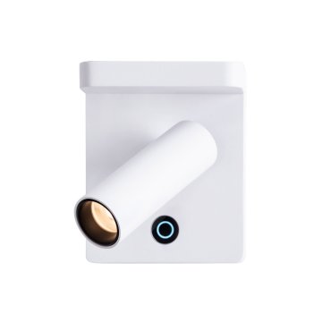 Maxlight Lofer - Wandleuchte mit Schalter - 9 x 7 x 11 cm - 7W LED inkl. - weiß