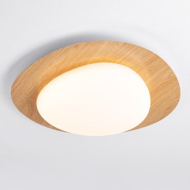 Nova Luce Nimbus - Deckenleuchte - Ø 47 x 11,5 cm - 21W dimmbar LED inkl. - Holz