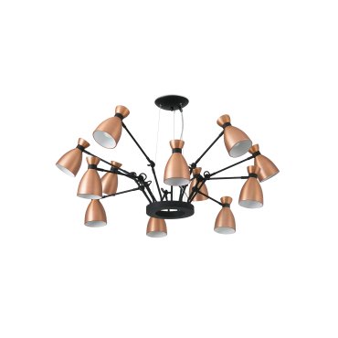 Faro Retro - Hängeleuchte - Ø 132 x 45 cm - Kupfer matt
