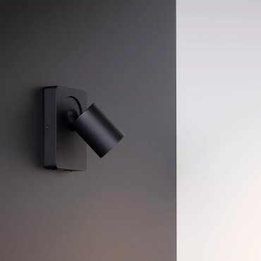 Lucide Nigel - Wandleuchte mit Schalter und USB-Anschluss - 16 x 10 x 11,8 cm - 5W LED inkl - schwarz