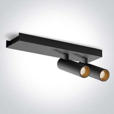 ONE Light Wall &amp; Ceiling LED - Aufbaustrahler 2L - 25 x 7 x 10 cm - 2 x 5W LED inkl. - schwarz