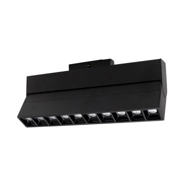 Nova Luce Este - Leuchte für Magnetprofilsystem - 27,4 x 3,4 x 11,6 cm - 15W LED inkl. - schwarz - warmweiße Lichtfarbe
