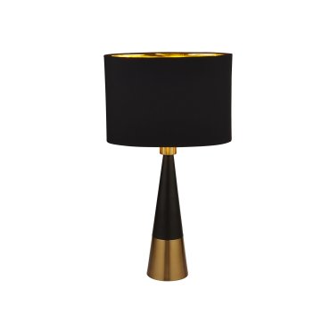 Searchlight - Tischleuchte - Ø 18,5 x 58 cm - schwarz und gold