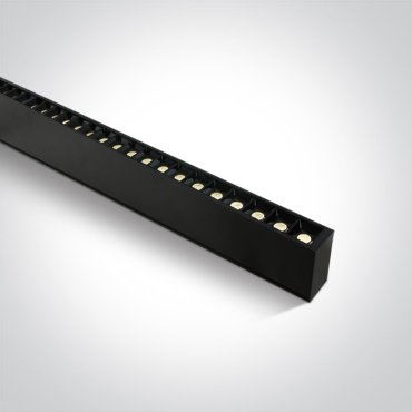 ONE Light LED Linear Profiles - Decken-/Hängelampe - 130 x 7 x 3,5 cm - einstellbare Helligkeit 20W/30W/40W LED inkl. - schwarz - einstellbare Lichtfarbe