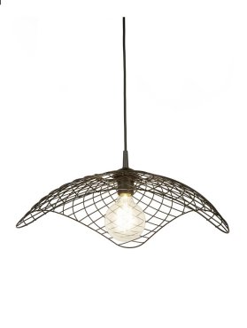 Searchlight Parachute - Pendelleuchte - Ø 53 x 150 cm - schwarz