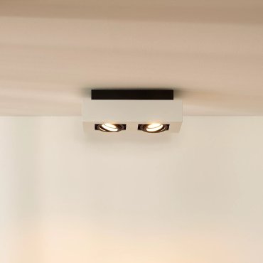 Lucide Xirax - Aufbaustrahler - 25 x 14 x 8,8 cm - 2 x 5W dimmbare LED inkl. - dimmbar bis warm - weiß