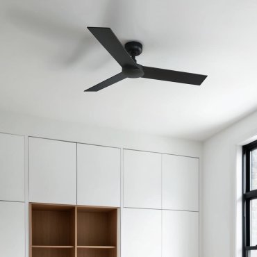 Faro Rudder S - Deckenventilator - Ø 106 cm - matt schwarz und walnuss