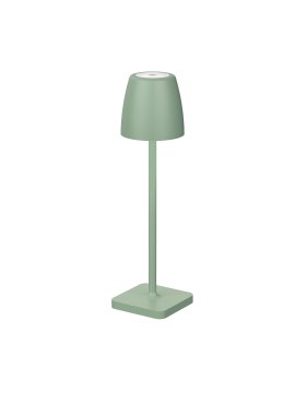 Nova Luce Colt - tischleuchte mit usb-anschluss - Ø 8 x 30 cm - 2W dimmbare LED inkl. - IP54 - olivgrün