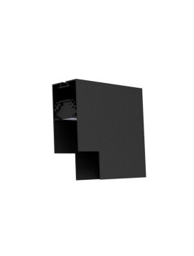 Nova Luce V-Verbinder für magnetisches Aufputz-/Hängeprofil - 10 x 3,9 x 7,5 cm - schwarz