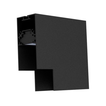 Nova Luce V-Steckverbinder für magnetisches Einbauprofil - 10 x 10 x 7,5 cm - schwarz