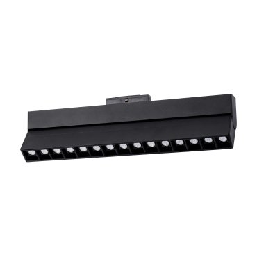 Nova Luce Este - Leuchte für Magnetprofilsystem - 40,7 x 3,4 x 11,6 cm - 22W LED inkl. - schwarz - weiße Lichtfarbe