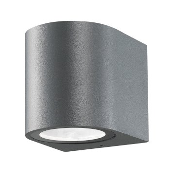 Nova Luce Nero - Außenwandleuchte - 8 x 8 x 7 cm - IP54 - dunkelgrau