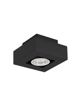 Nova Luce Robin - Aufbaustrahler - 14,5 x 14,5 x 8,6 cm - schwarz