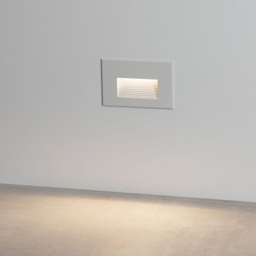 Nova Luce Polka - Wandeinbauleuchte - 12 x 8 x 7,4 cm - 4W LED inkl. - IP65 - Sand Weiß