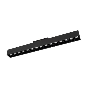 Nova Luce Este - Leuchte für Magnetprofilsystem - 40,2 x 3,5 x 5,1 cm - 22W LED inkl. - schwarz - weiße Lichtfarbe